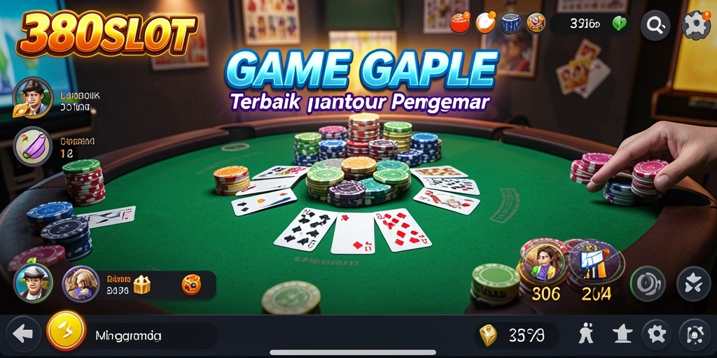 Tampilan gameplay seru dan interaktif dari 380SLOT untuk permainan Gaple.