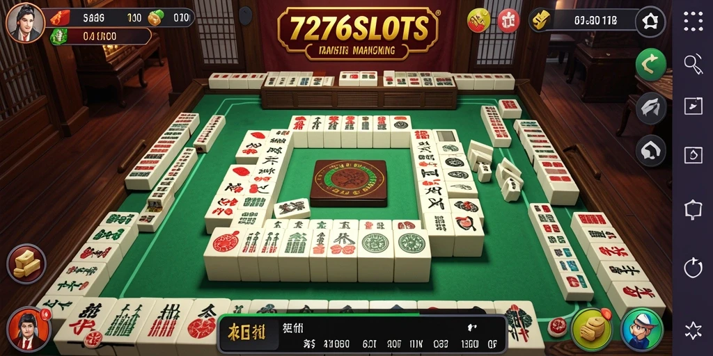 Tampilan gameplay Mahjong yang seru dan menantang di 7276SLOTS.
