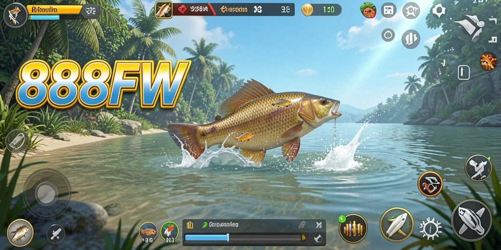 Gameplay seru memancing di 888FW dengan grafik memukau.