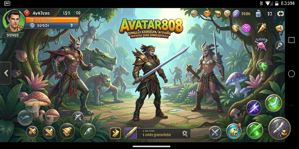 Tampilan gameplay AVATAR808 yang menakjubkan dalam simulasi kehidupan.