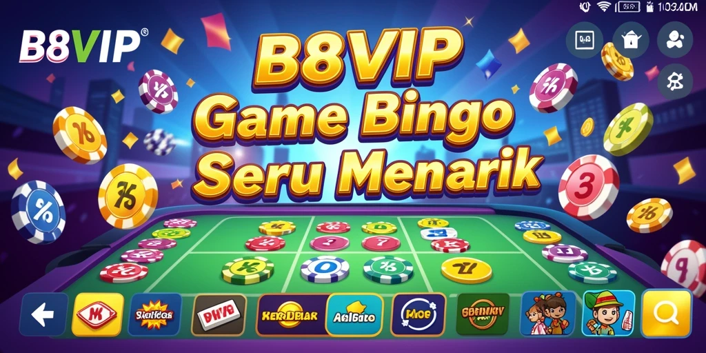 Tampilan gameplay B8VIP yang seru dan penuh warna.