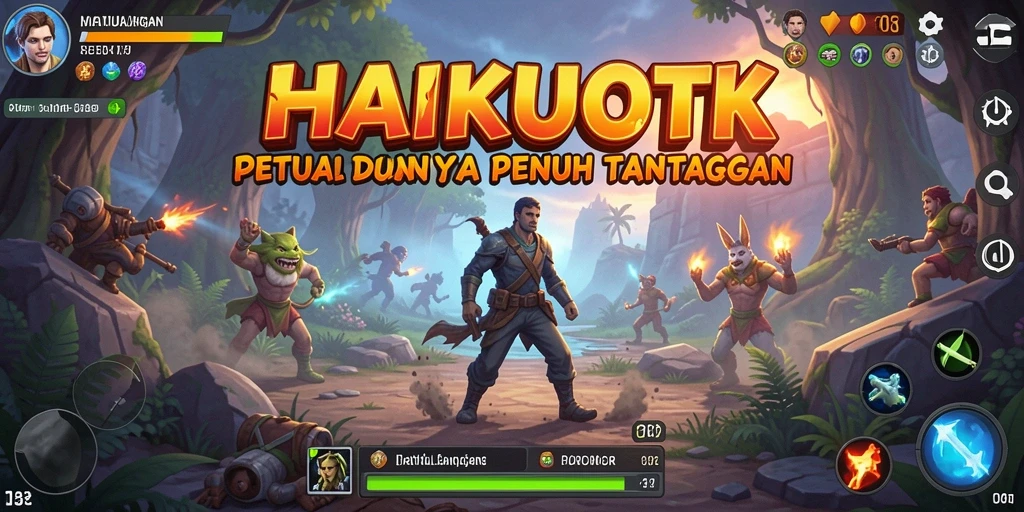 Tampilan gameplay seru dari HAIKUOTK yang penuh tantangan dan petualangan.