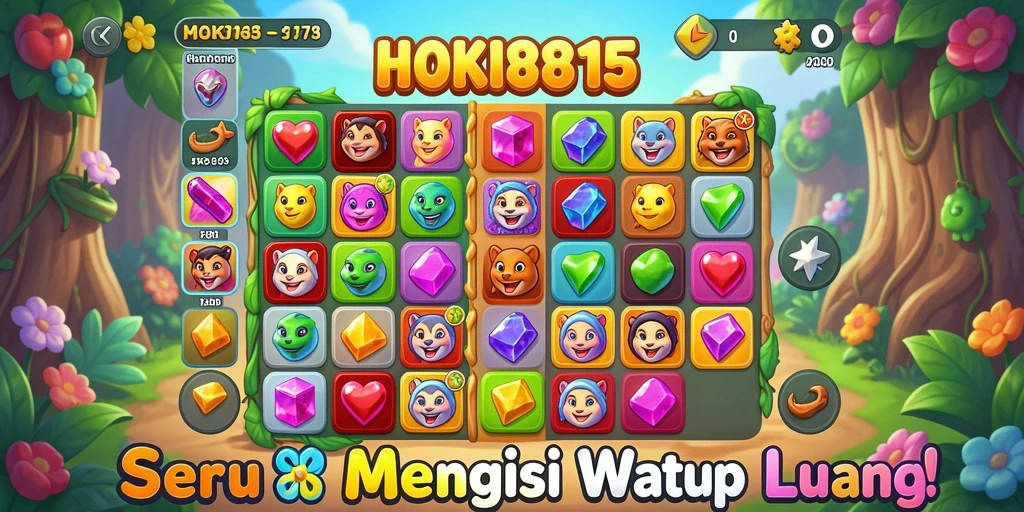 Tampilan gameplay HOKI8815 yang menarik dan penuh warna.