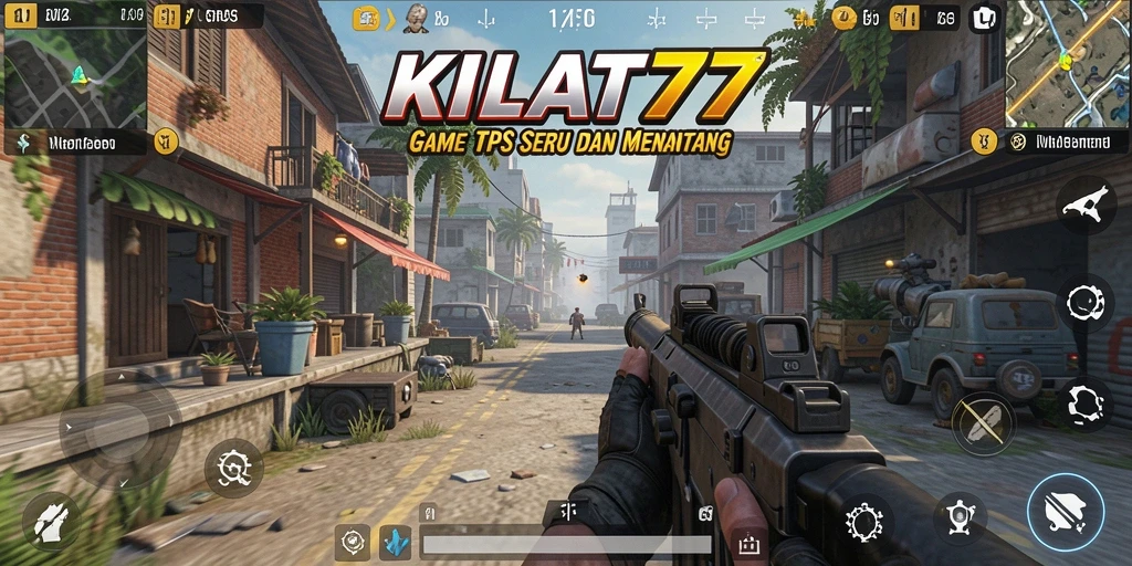 Tampilan menegangkan dalam gameplay KILAT77.