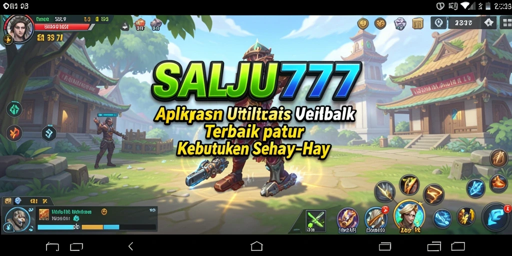 Tampilan antarmuka sederhana dan fungsional dari SALJU777.
