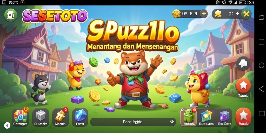 Screenshot gameplay SESETOTO dengan tantangan Puzzle yang menarik.