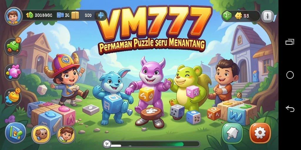 Tampilan seru gameplay puzzle yang menantang di VM777.