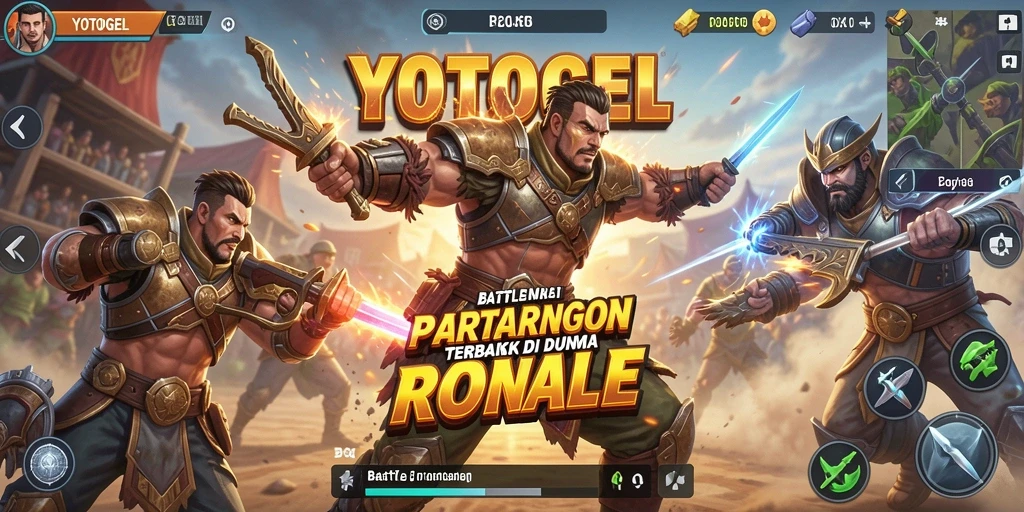 Gameplay YOTOGEL yang seru di medan pertempuran Battle Royale.